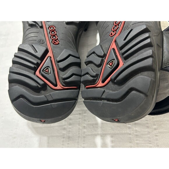 Ecco Receptor Sandals Gray Black Leather Hiking Walking Sz. US 11-11.5 Men EU 45 main image 10